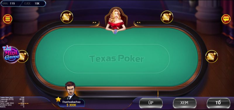 Texas Poker là trò chơi quen thuộc tại các casino