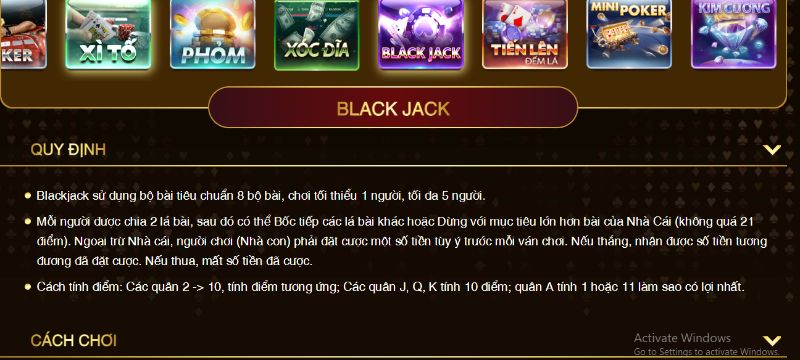 Mỗi bàn Blackjack có tối đa 5 người và tối thiểu là 1 người 