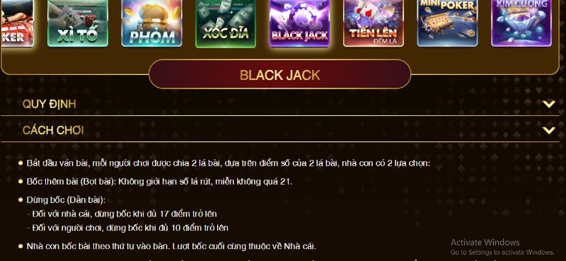 Cách chơi bài Blackjack tại Macau Club đơn giản nhất